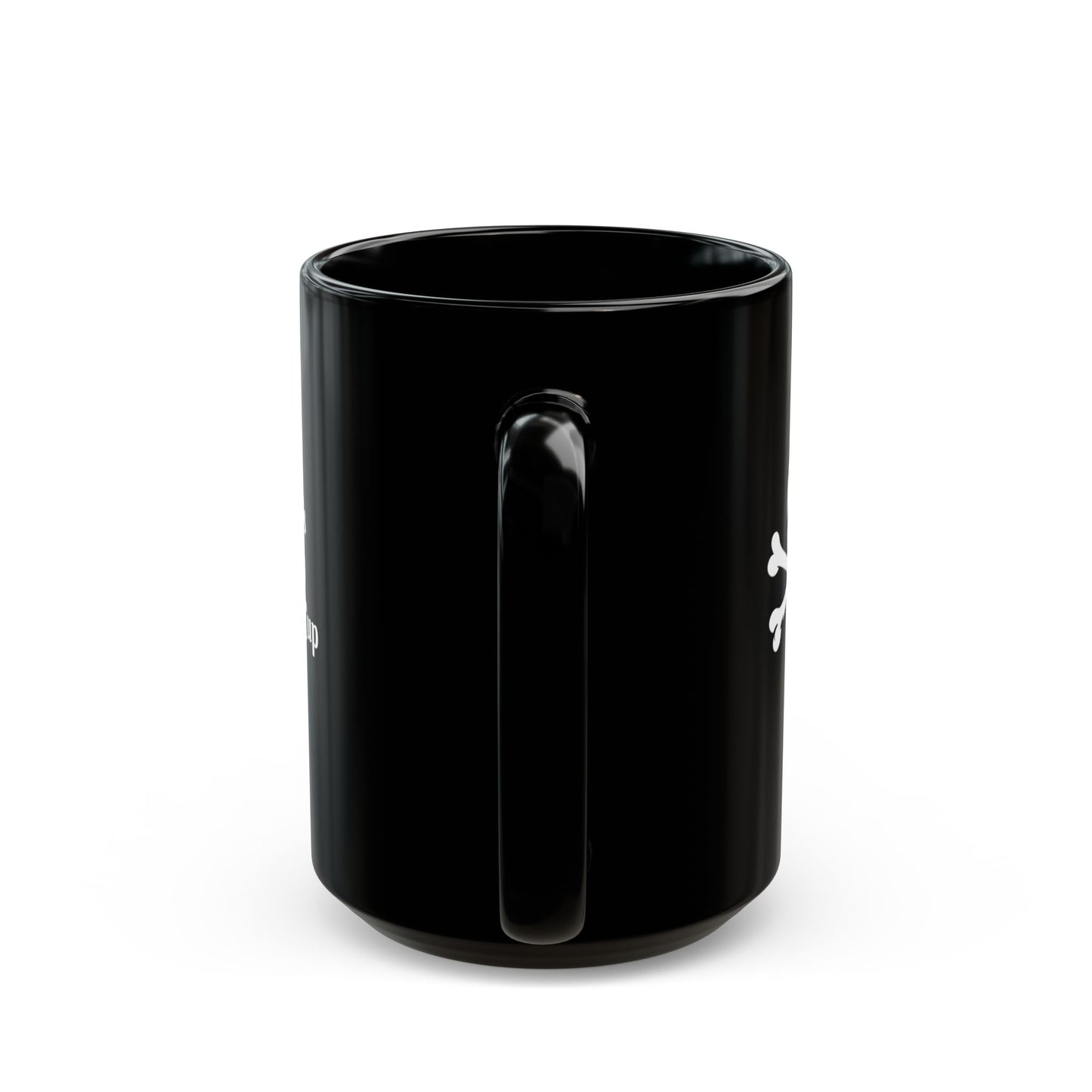Skull & Crossbones Pattern Mug — Black Coffee Cup (11oz/15oz)
