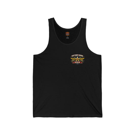 Victory Rods Pinup Tank Top — 'Bluefin Betty' Vintage Bomber Girl Graphic