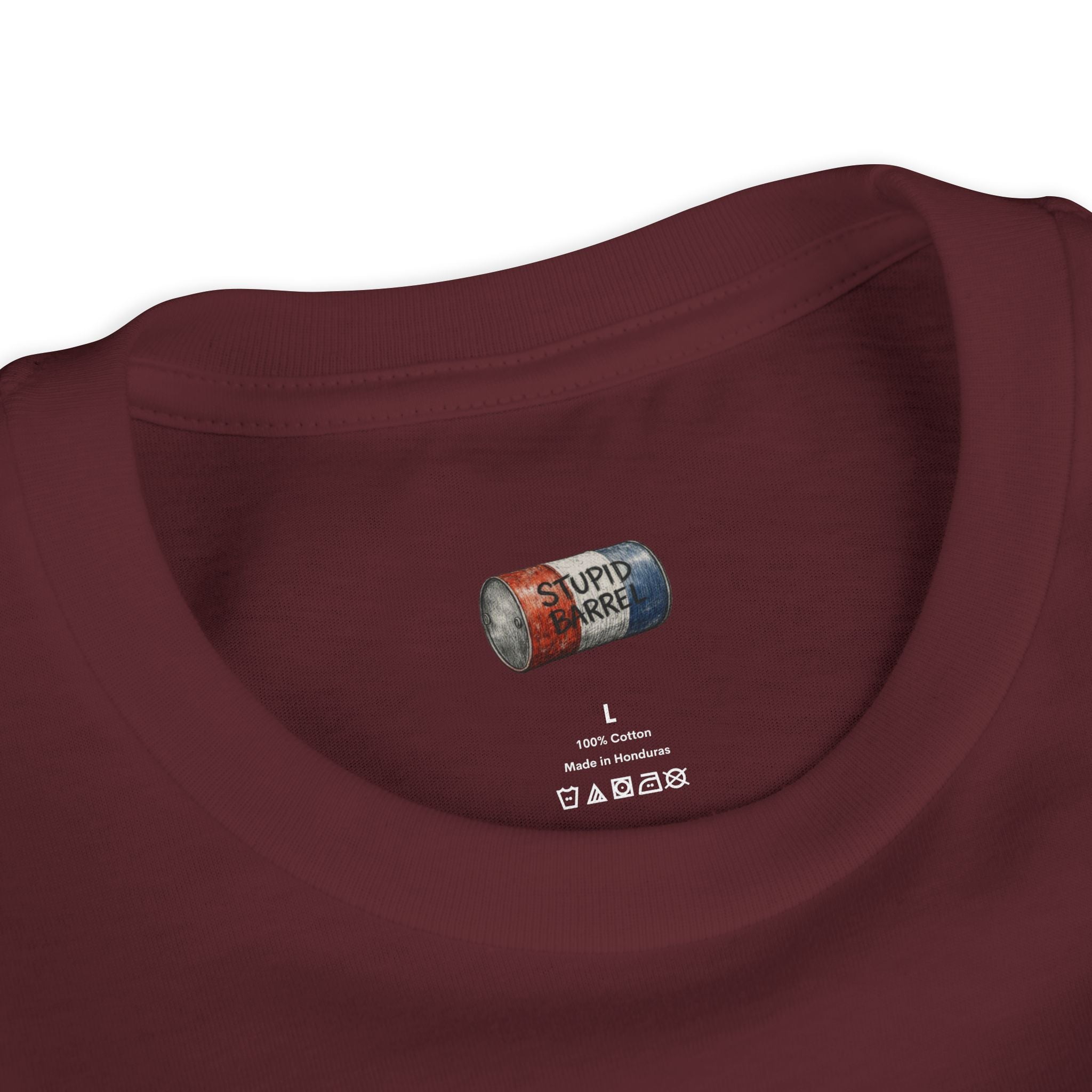 Youth Tee — Rodeo Cowgirl with Patriotic Barrel Graphic