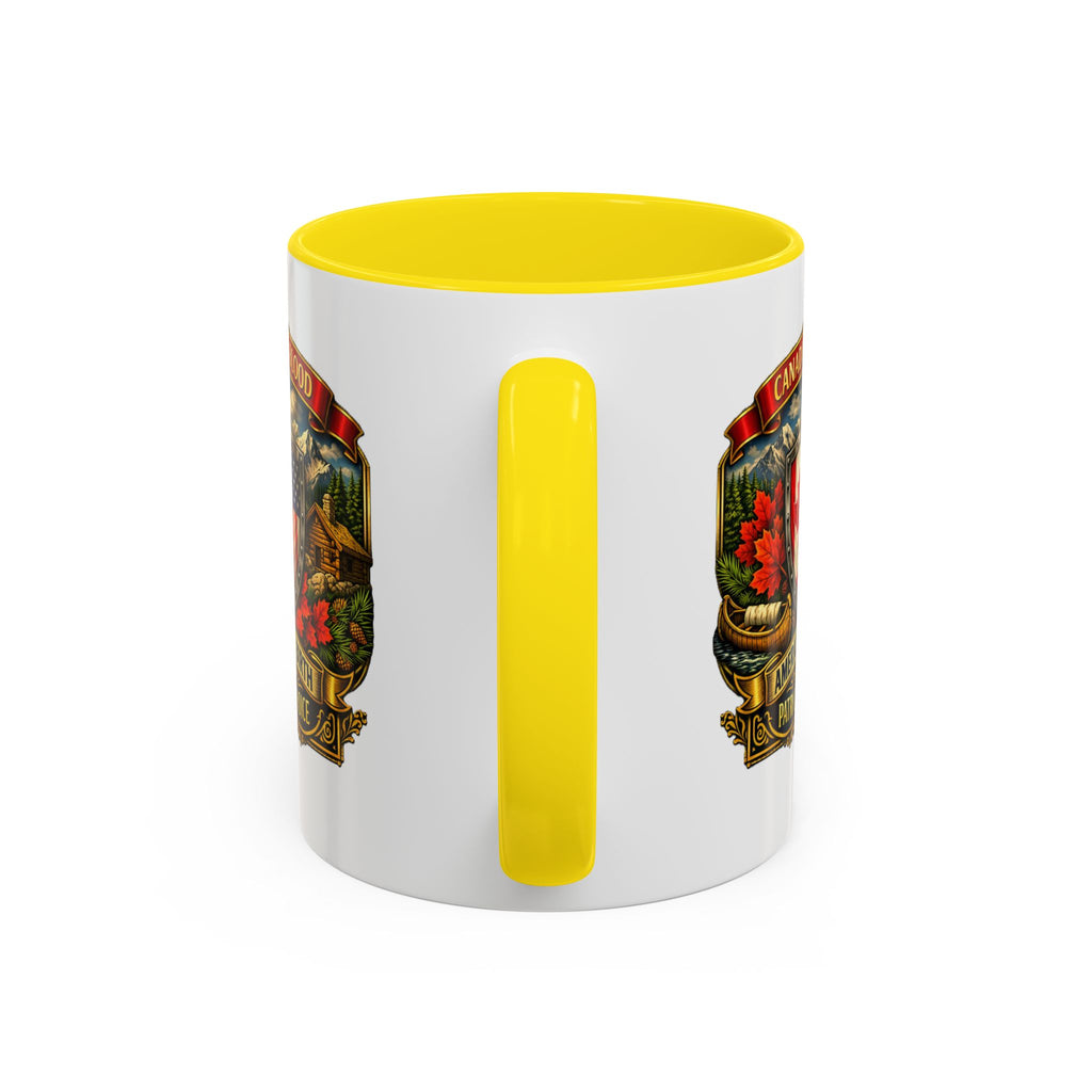 Canadian by Blood American by Birth Accent Coffee Mug — Patriot by Choice 11/15oz