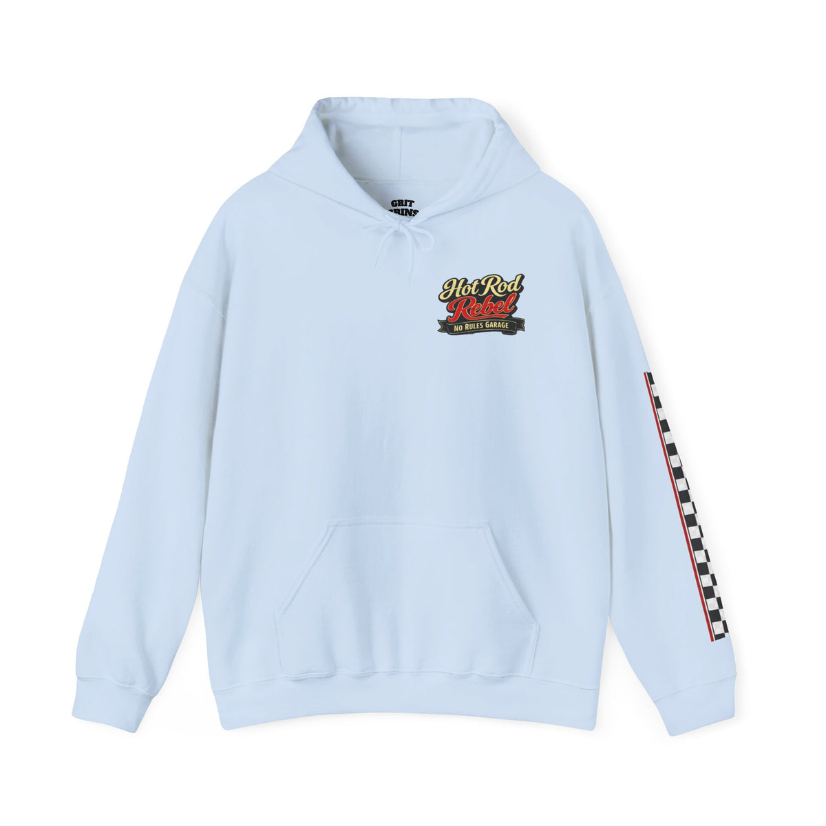 Hot Rod Hoodie — "Hot Rod Fuel" Vintage Car Racing Pullover