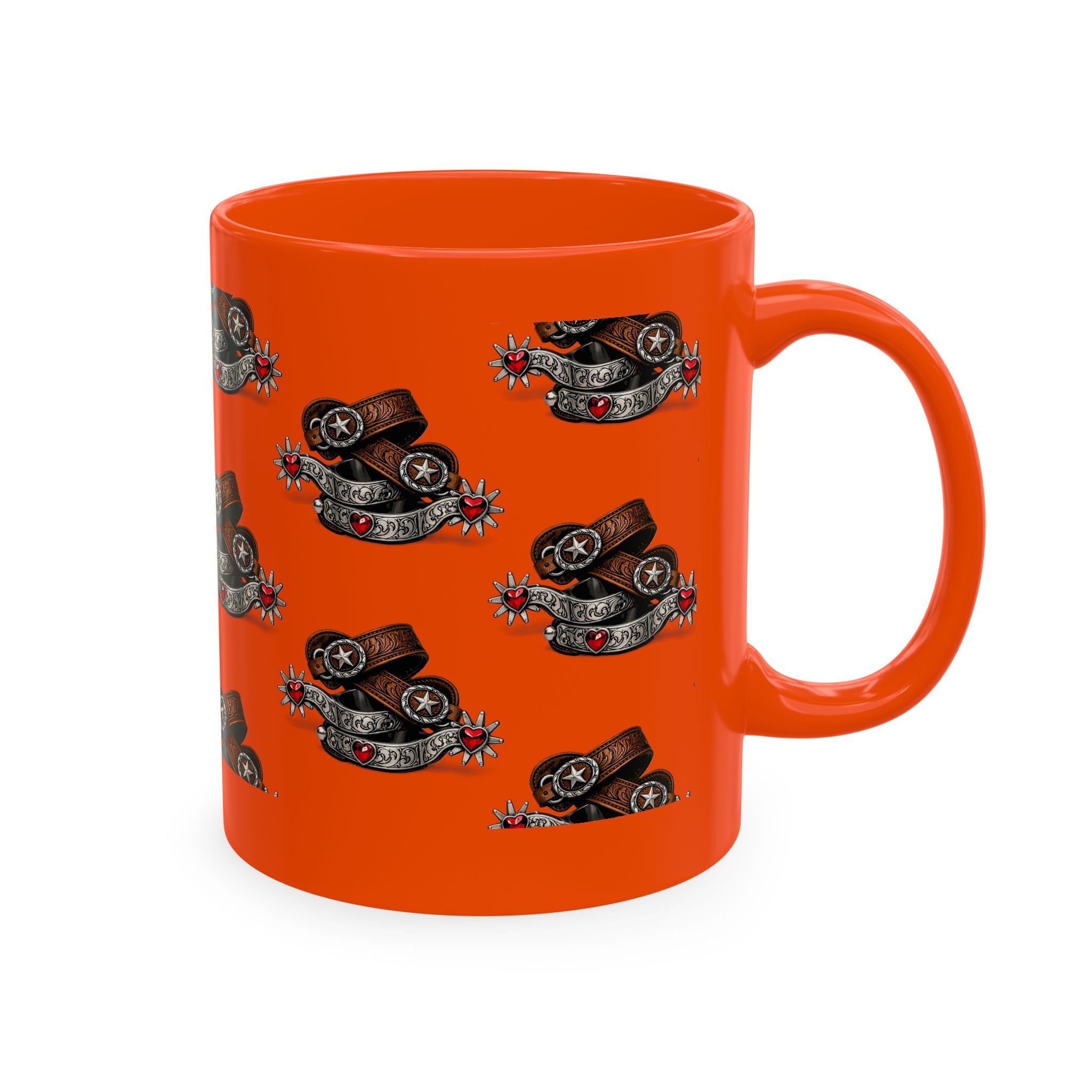 Cowgirl Spur Designed Ceramic Mug — Coffee Cup 11oz