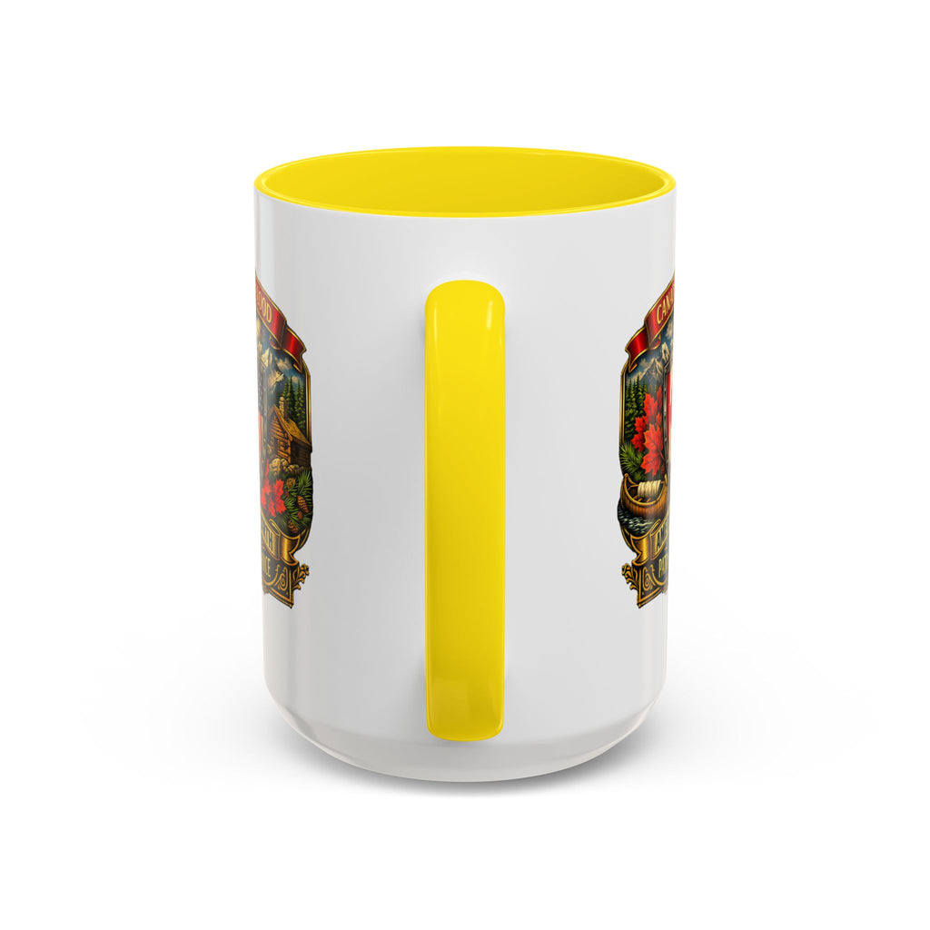 Canadian by Blood American by Birth Accent Coffee Mug — Patriot by Choice 11/15oz