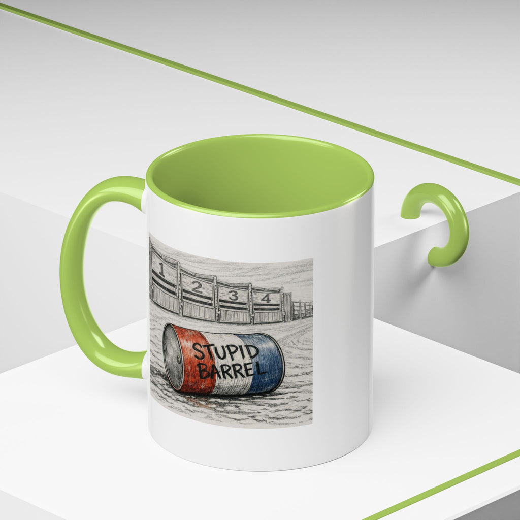 Out of the Money Barrel Racing Coffee Mug — Rodeo Cowgirl Accent Mug (11/15 oz)