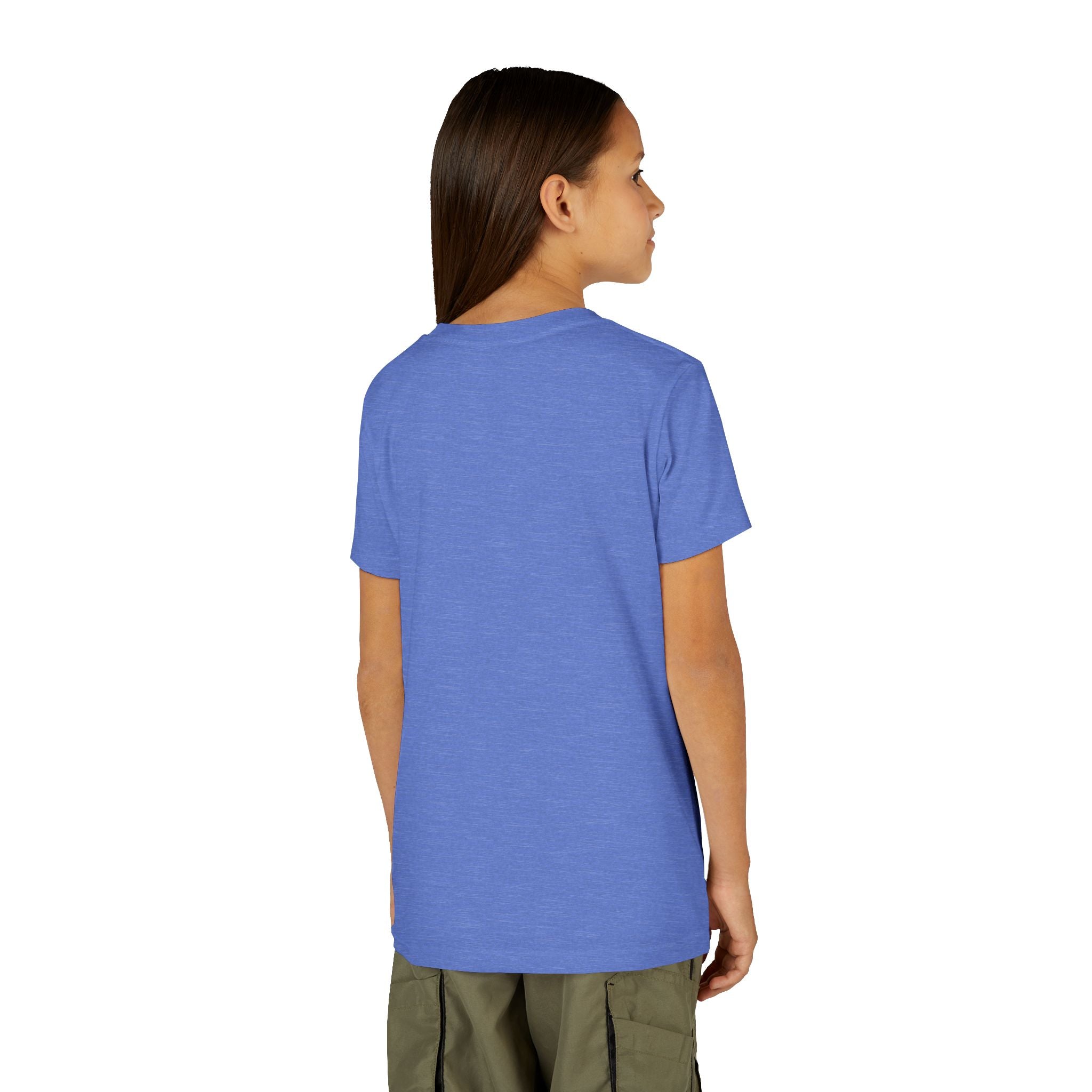 Youth Tee — Rodeo Cowgirl with Patriotic Barrel Graphic