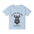 Toddler T‑Shirt — Ride Hard Santa Motorcycle Christmas Tee