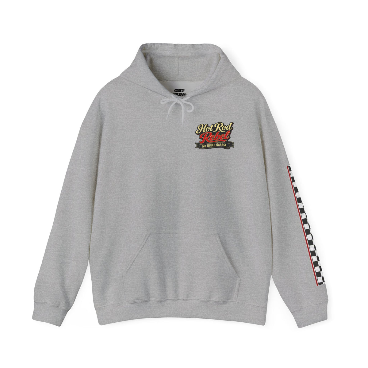 Hot Rod Hoodie — "Hot Rod Fuel" Vintage Car Racing Pullover