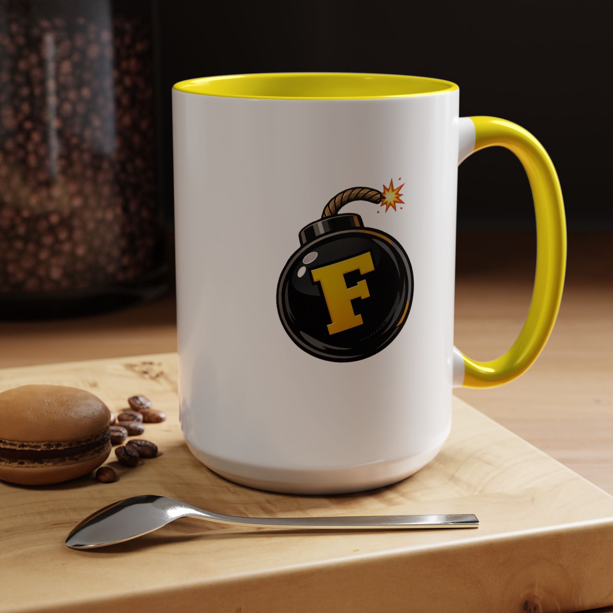 Funny "F" Bomb Accent Coffee Mug – 11oz/15oz Ceramic