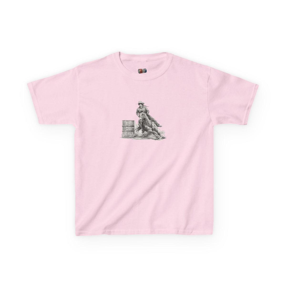Kids T-Shirt — 'Always Keep Your Eye On the Next Barrel' Cowgirl Graphic
