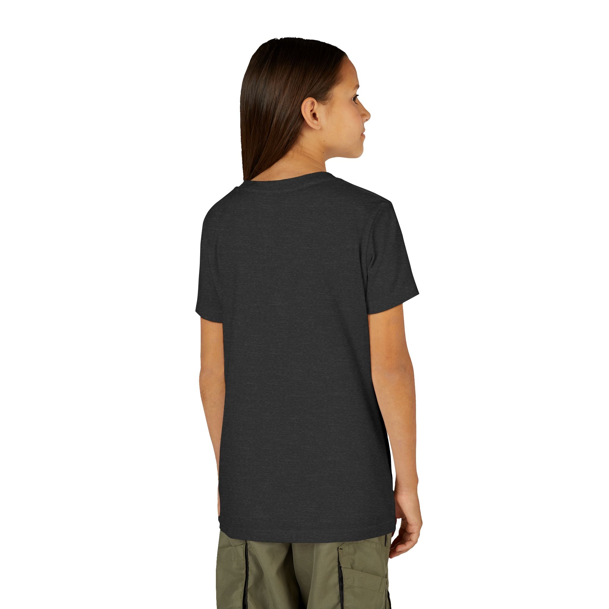 Youth Tee — Rodeo Cowgirl with Patriotic Barrel Graphic