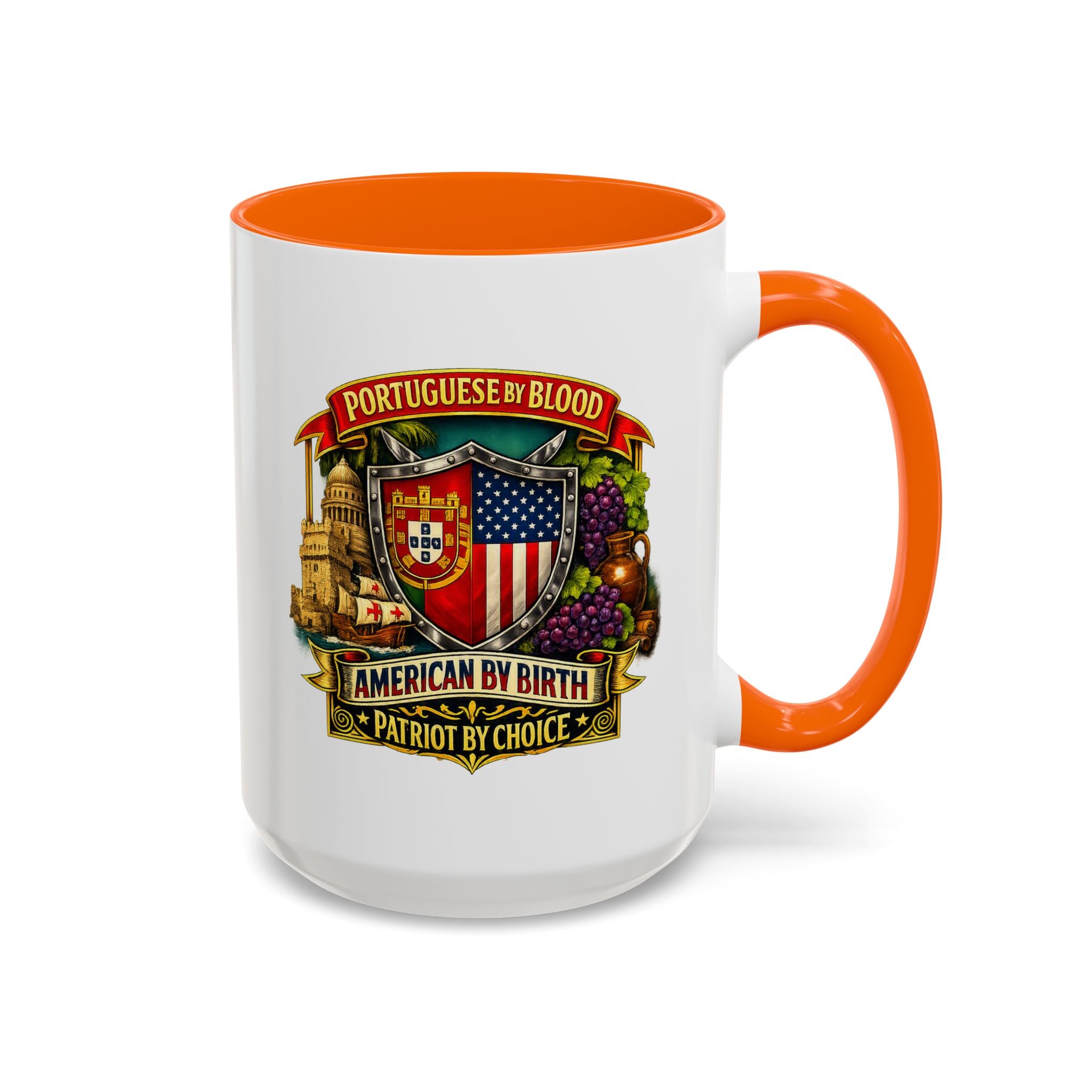 Portuguese/American Pride Mug - Coffee Ceramic Mug