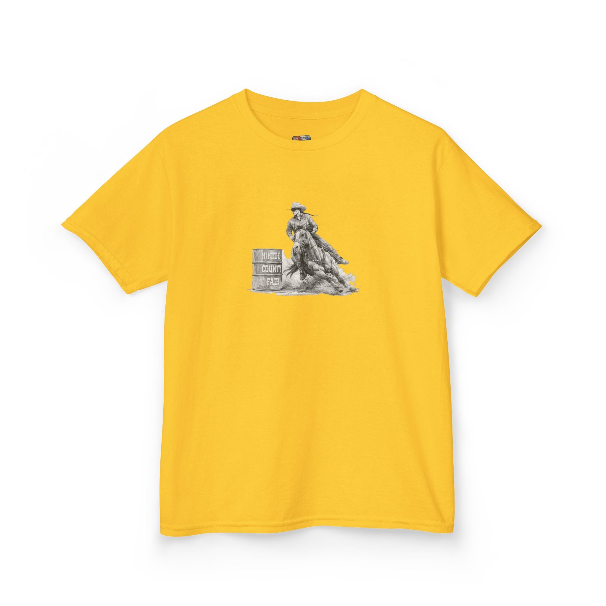 Kids T-Shirt — 'Always Keep Your Eye On the Next Barrel' Cowgirl Graphic