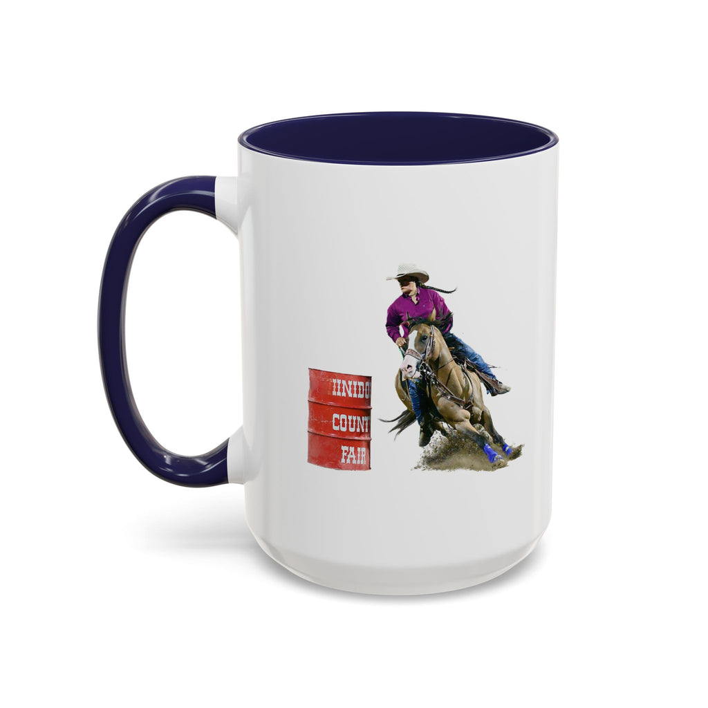 Barrel Racing Dreams Coffee Mug — "Small Town Girl, Big Buckle Dreams" Accent Mug