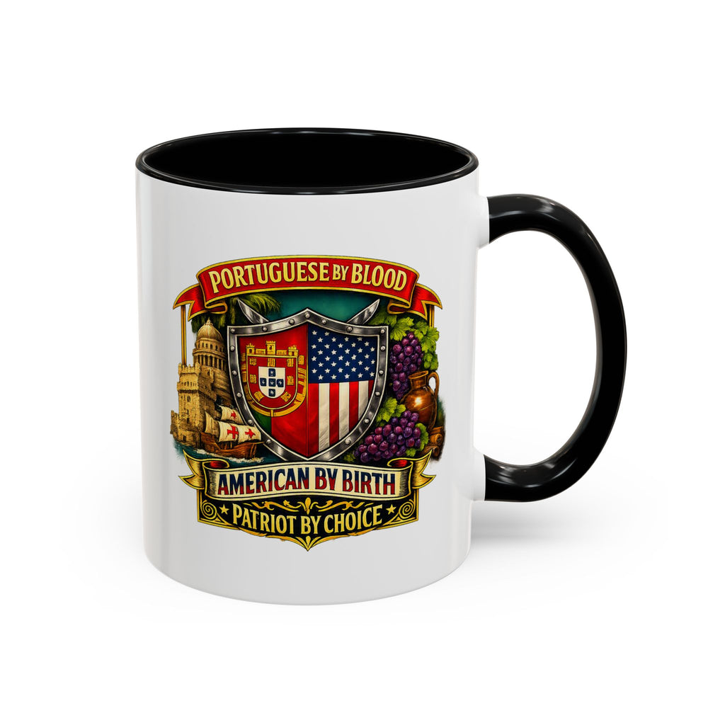 Portuguese/American Pride Mug - Coffee Ceramic Mug