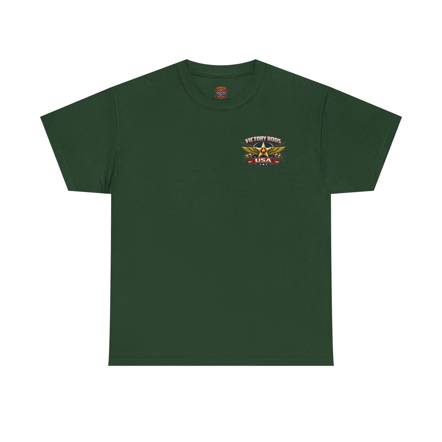 Vintage Pinup Fishing T-Shirt — “Victory Rods” Calico Carol Graphic Tee