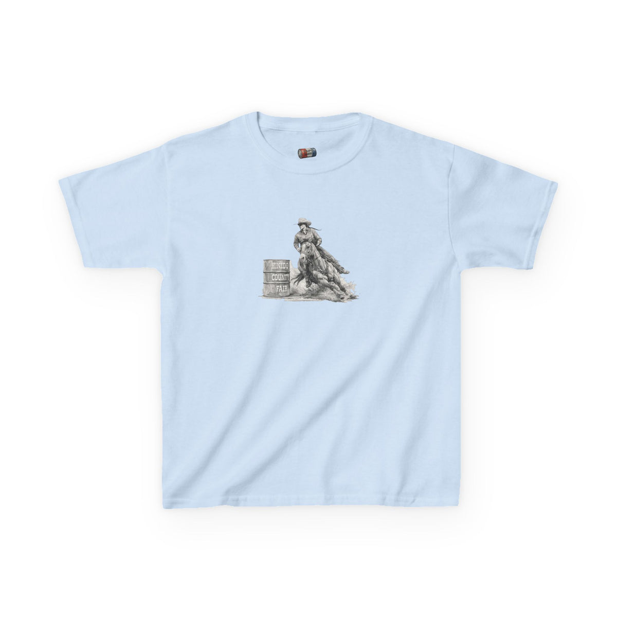 Kids T-Shirt — 'Always Keep Your Eye On the Next Barrel' Cowgirl Graphic
