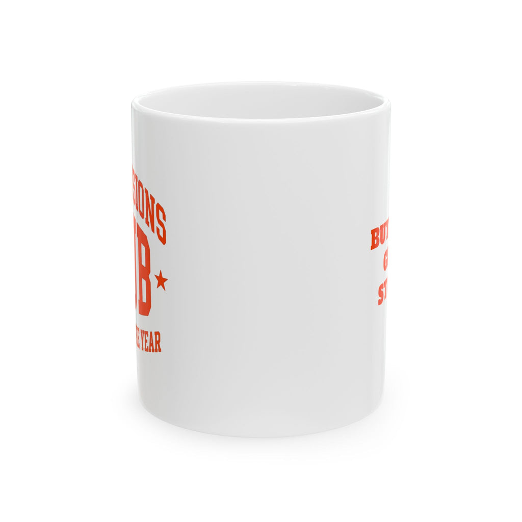 Bad Decision Club Ceramic Mug — Bold Retro Typography Coffee Cup (11oz & 15oz)