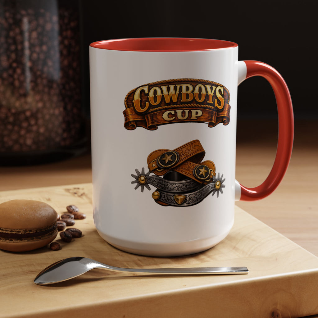 Cowboys Cup Coffee Mug — Western Spur & Leather Design (11/15oz)