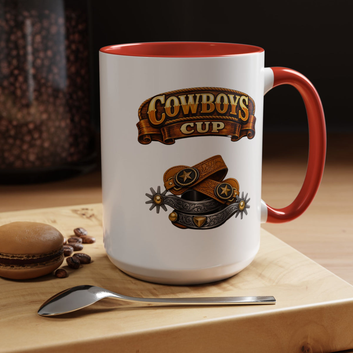 Cowboys Cup Coffee Mug — Western Spur & Leather Design (11/15oz)