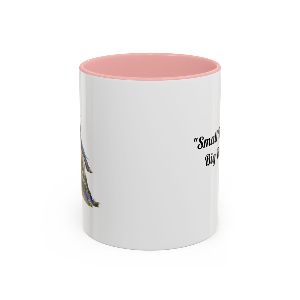 Barrel Racing Dreams Coffee Mug — "Small Town Girl, Big Buckle Dreams" Accent Mug