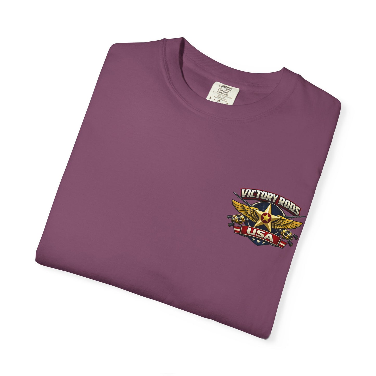 Victory Rods "Dorado Doris" Fishing T-Shirt — Retro Pinup Angler Tee