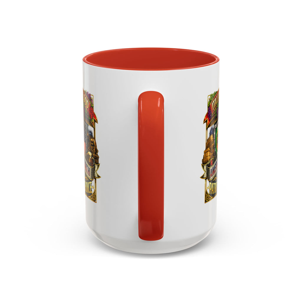 Italian by Blood American by Birth "Patriot by Choice" Accent Coffee Mug (11/15oz)
