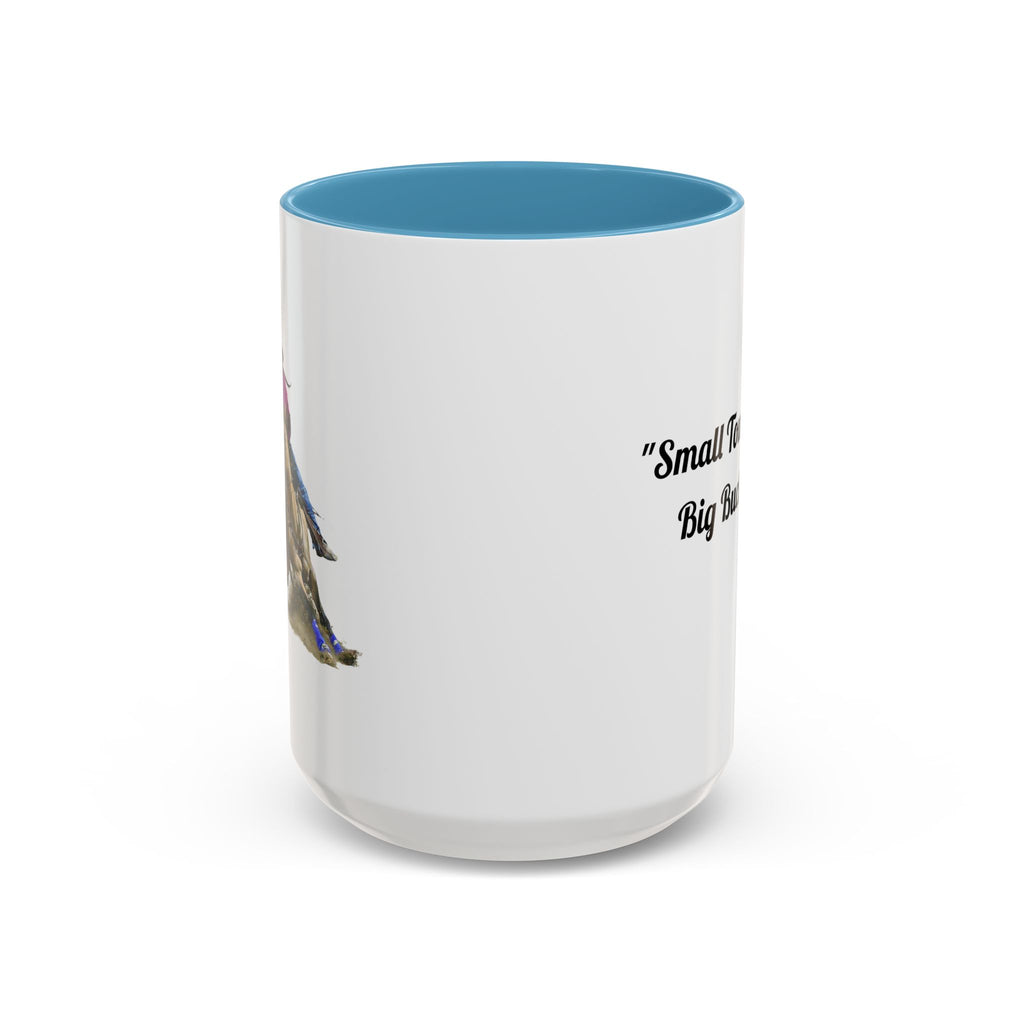 Barrel Racing Dreams Coffee Mug — "Small Town Girl, Big Buckle Dreams" Accent Mug