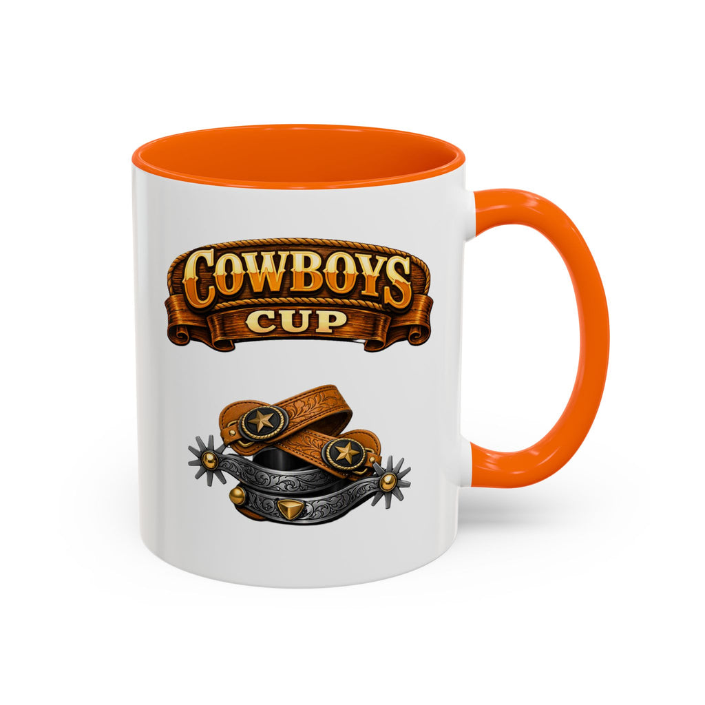 Cowboys Cup Coffee Mug — Western Spur & Leather Design (11/15oz)
