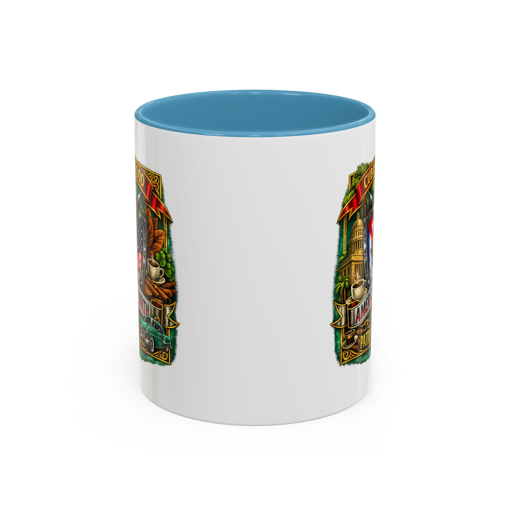 Cuban/American Pride - Cuban by Blood, American by Birth Accent Coffee Mug (11/15oz)