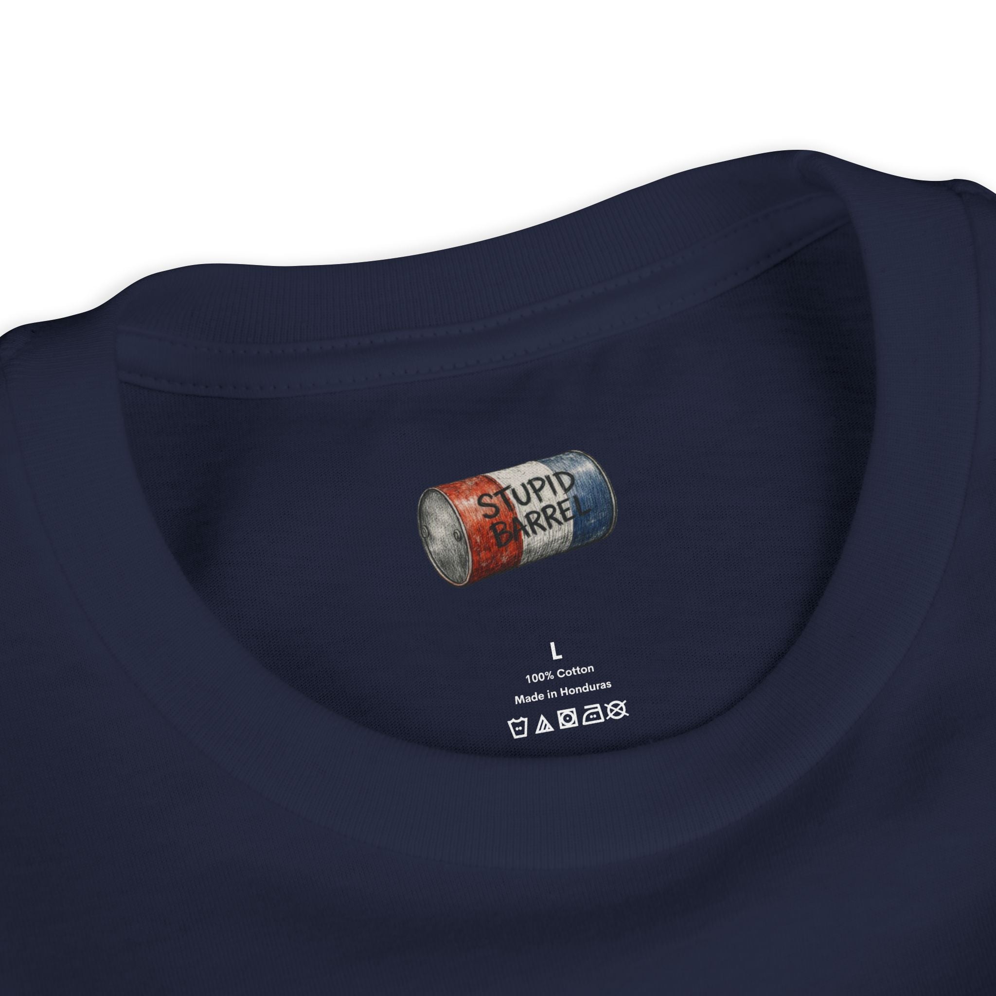Youth Tee — Rodeo Bull Rider with Patriotic Barrel Graphic