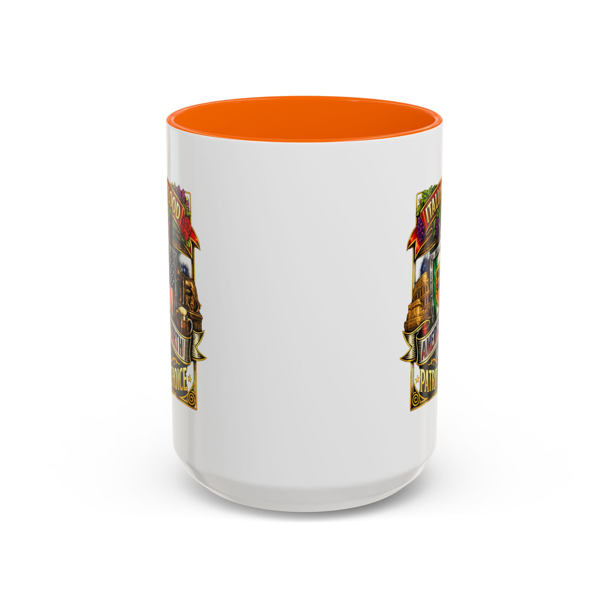 Italian by Blood American by Birth "Patriot by Choice" Accent Coffee Mug (11/15oz)