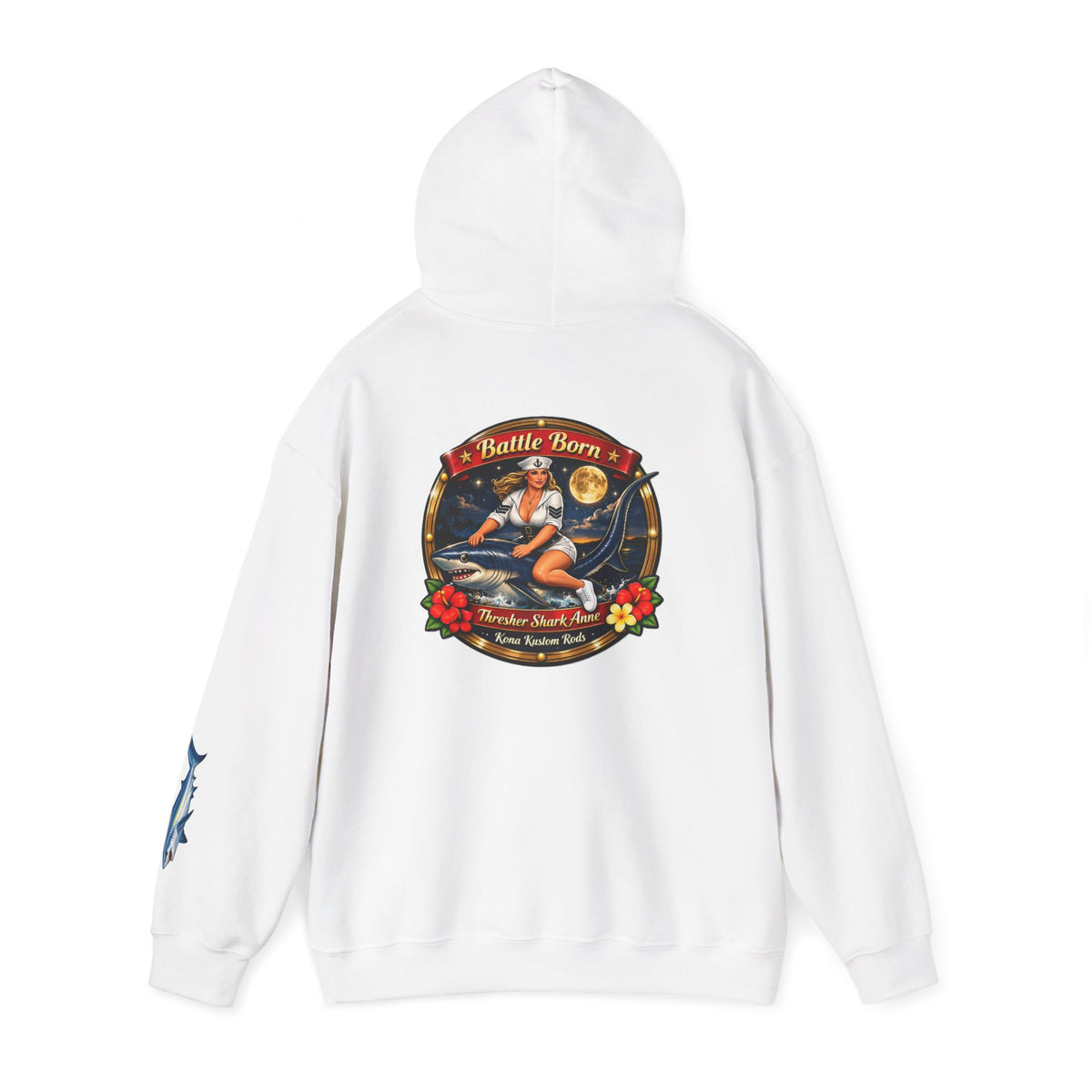 Kona Kustom Rods "Thresher Shark" Hoodie — Kona Kustom Rods Pullover