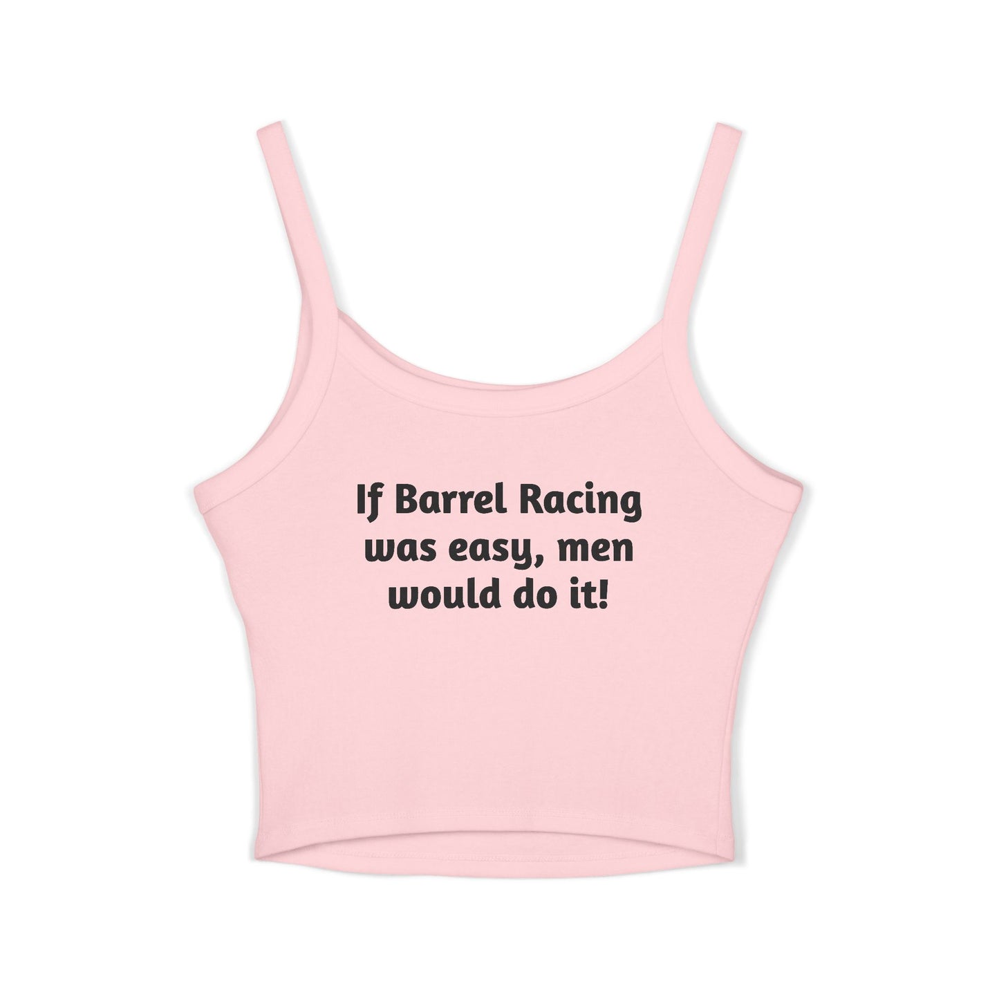 Stupid Barrel Graphic Cropped Tank — Women’s Spaghetti Strap Crop Top