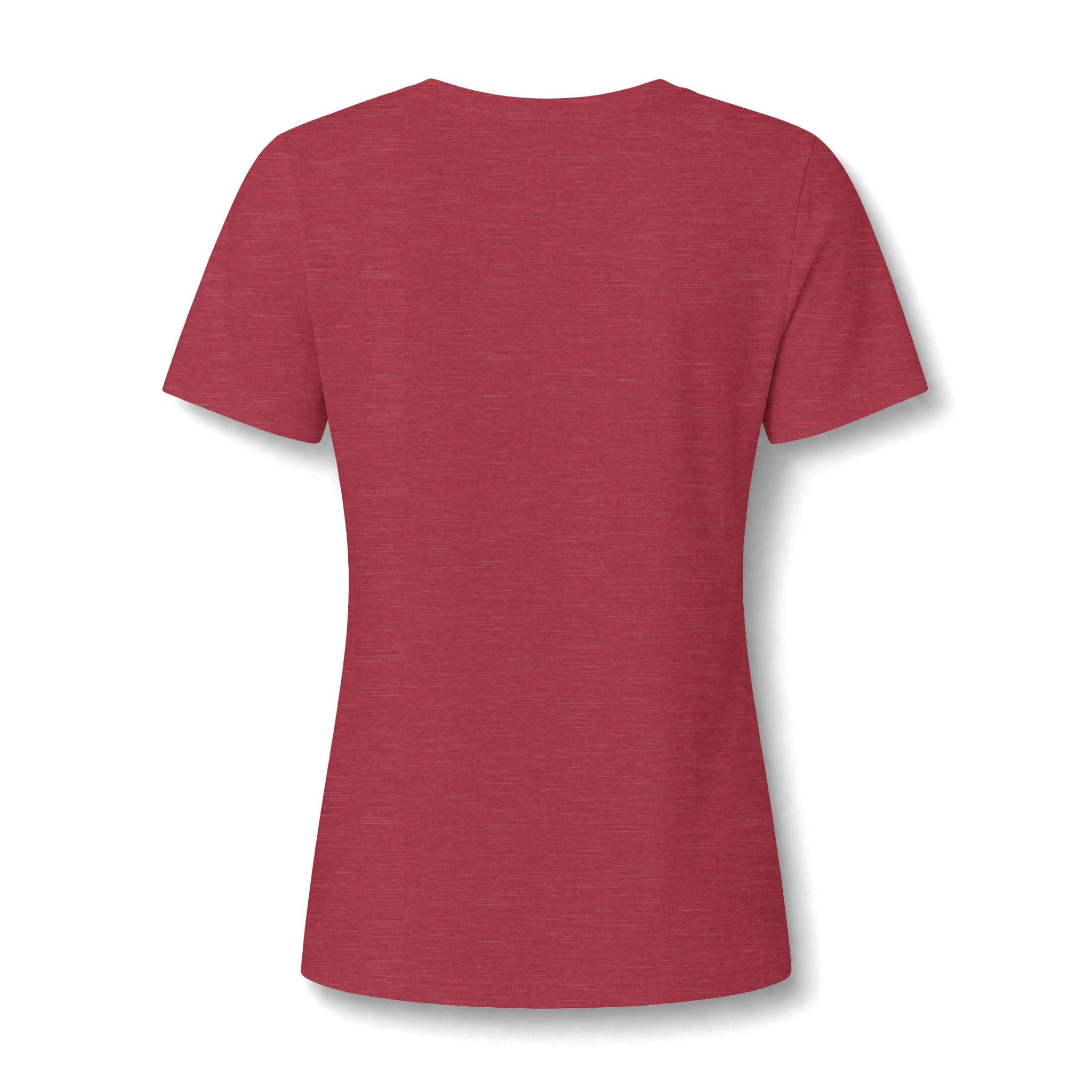 Women's V-Neck Tee — Floral Turquoise Bull Skull Graphic