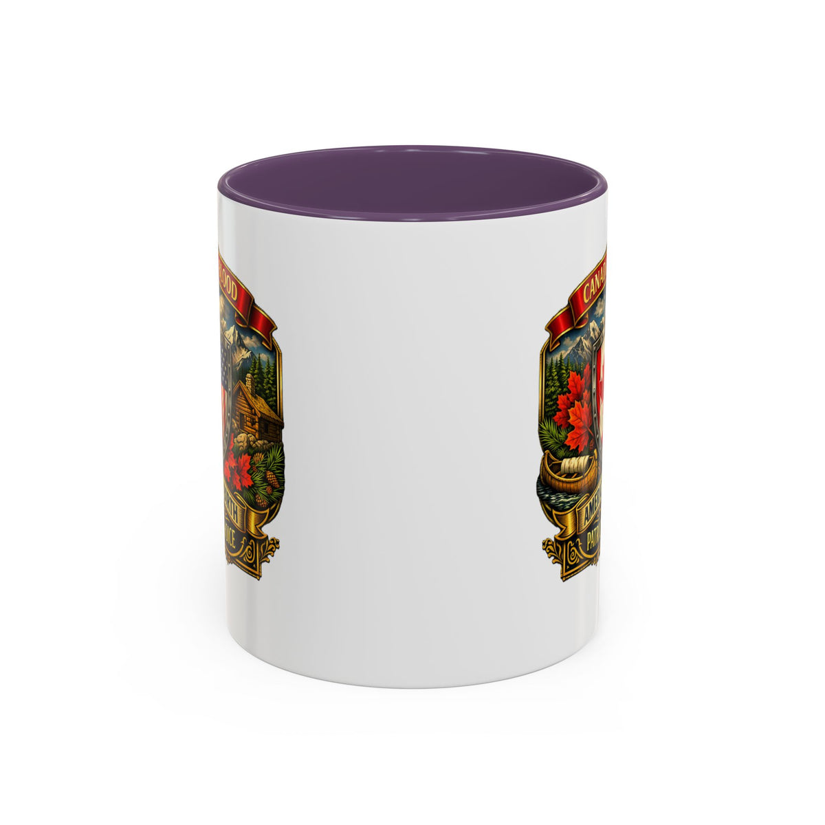 Canadian by Blood American by Birth Accent Coffee Mug — Patriot by Choice 11/15oz