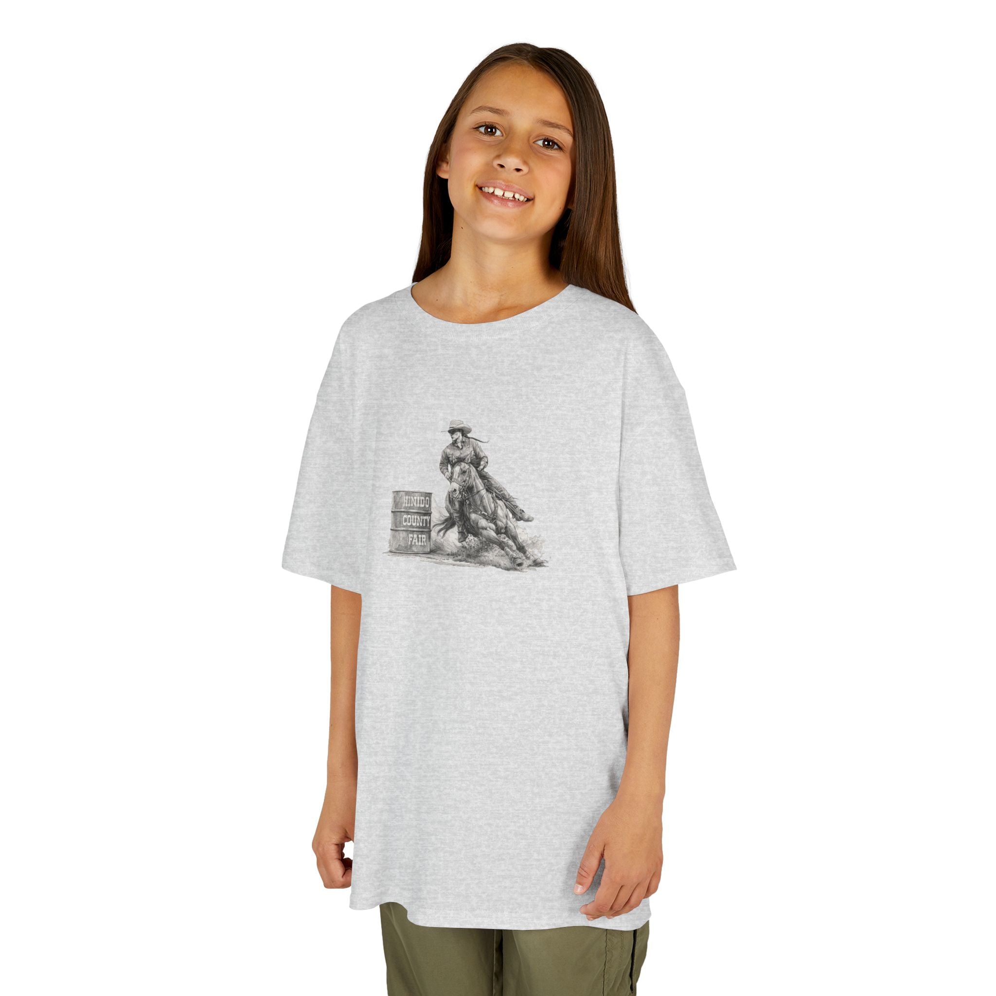 Kids T-Shirt — 'Always Keep Your Eye On the Next Barrel' Cowgirl Graphic