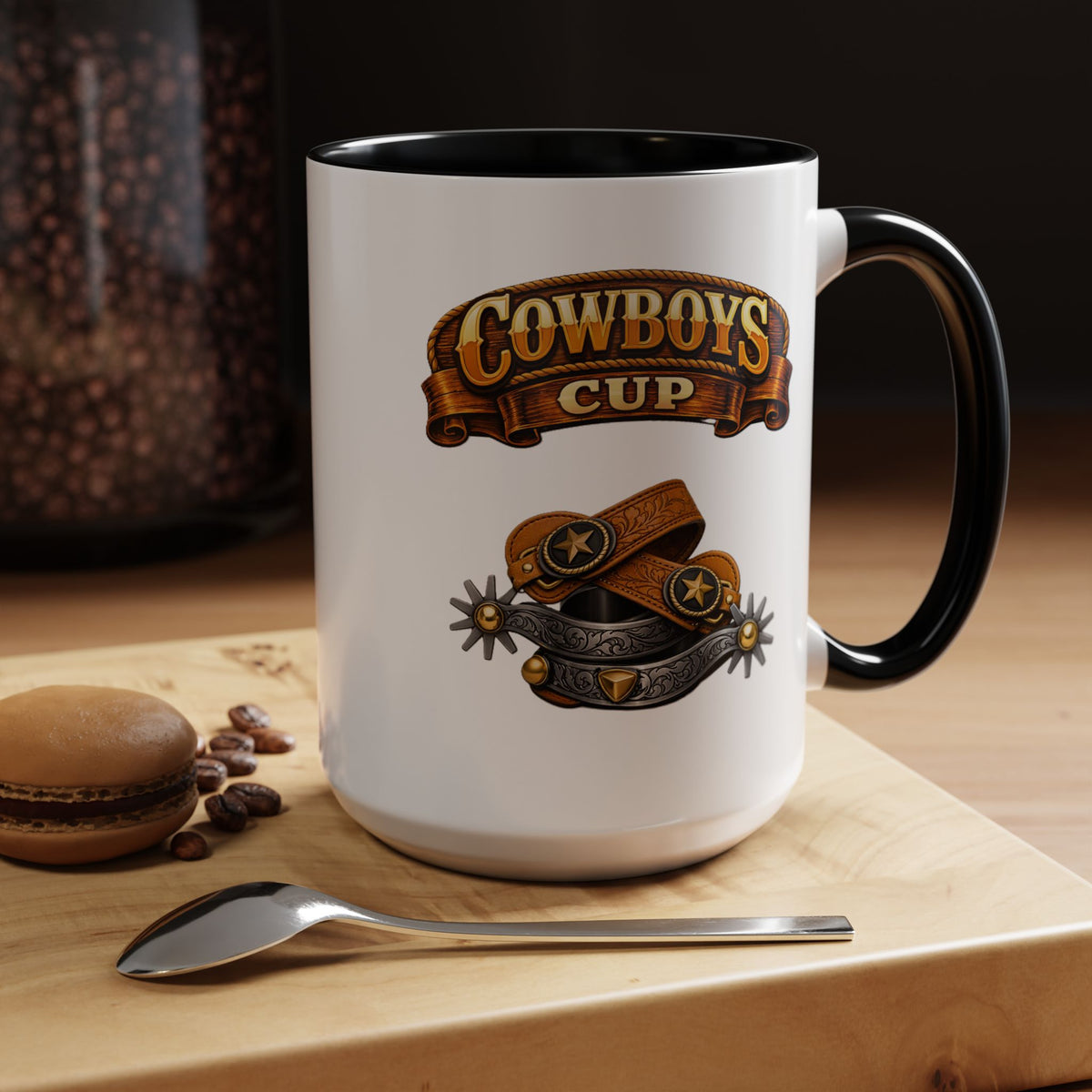 Cowboys Cup Coffee Mug — Western Spur & Leather Design (11/15oz)