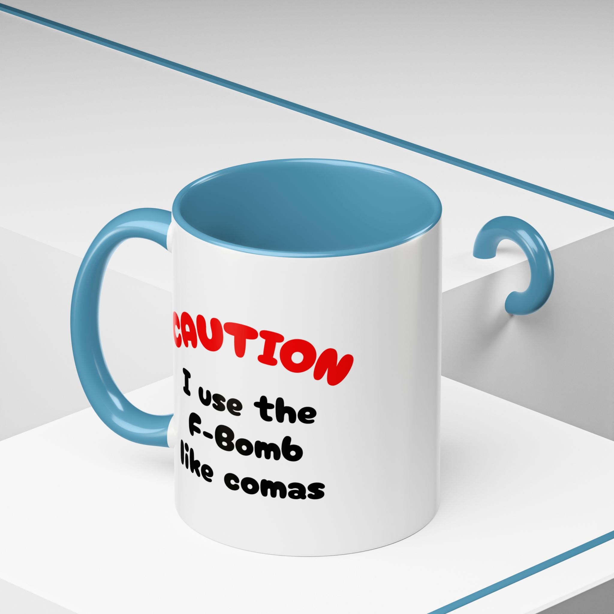 Funny "F" Bomb Accent Coffee Mug – 11oz/15oz Ceramic