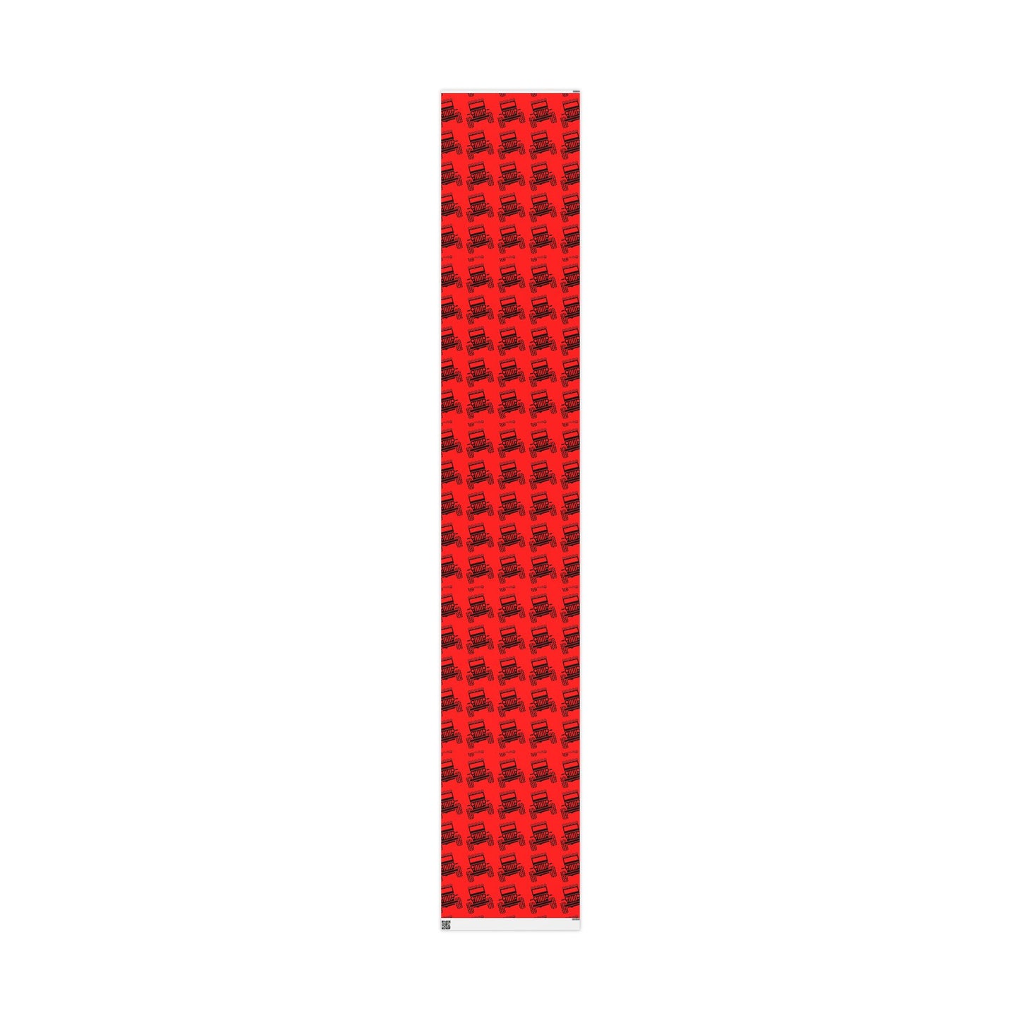4X4 Off-Road Wrapping Paper Roll — Red Holiday Pattern for the Jeep lover.