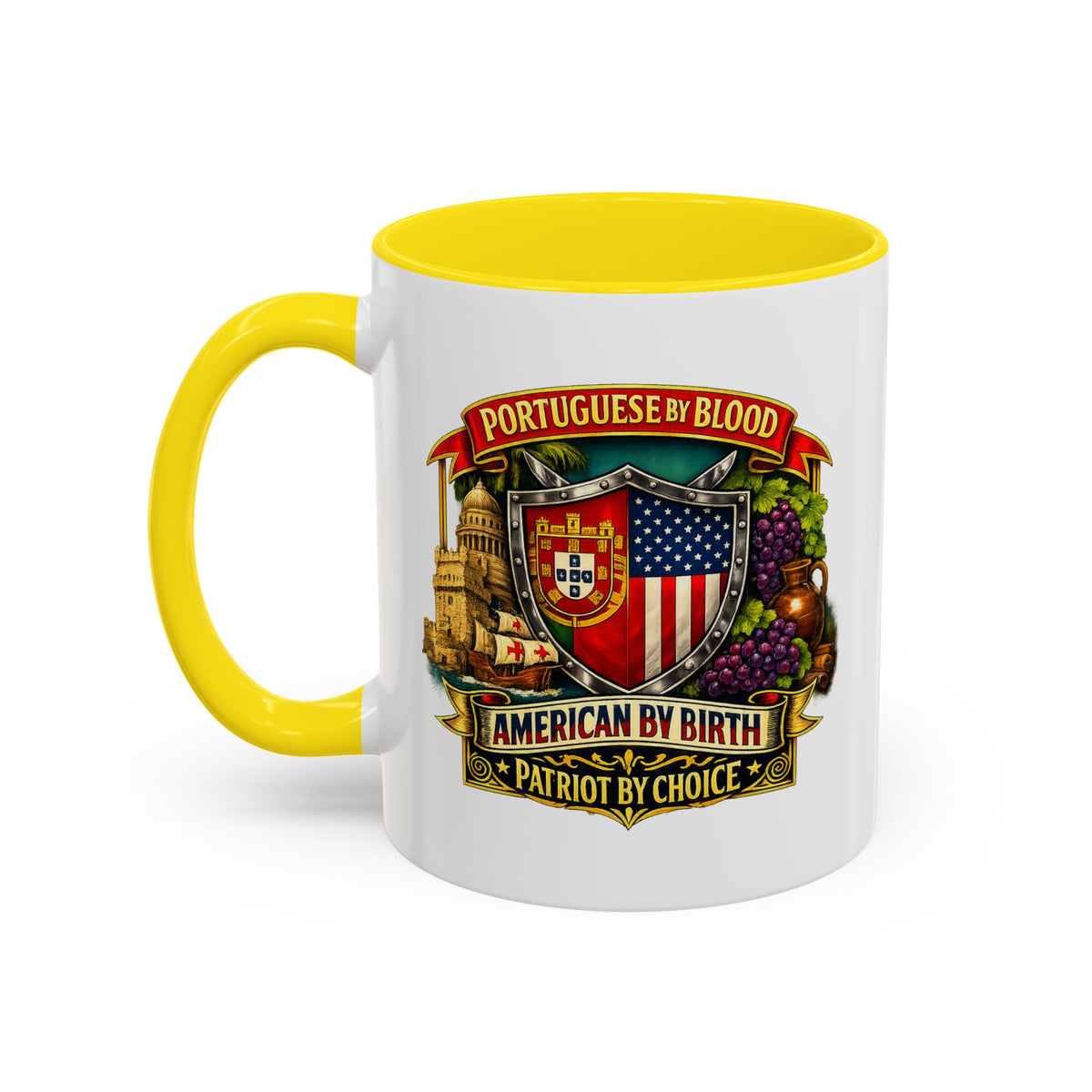 Portuguese/American Pride Mug - Coffee Ceramic Mug