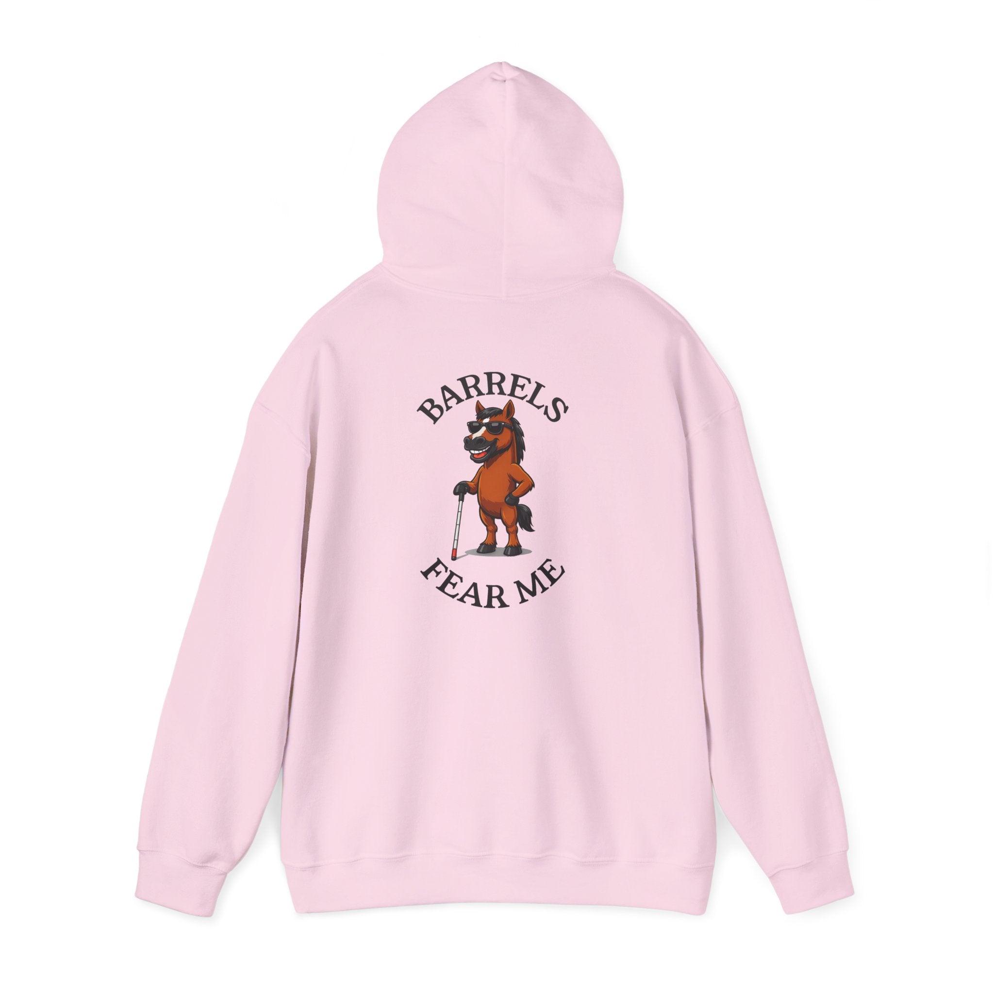 Fear Me Barrel Horse Hoodie — 'Barrels Fear Me' Graphic Hirse Hoody