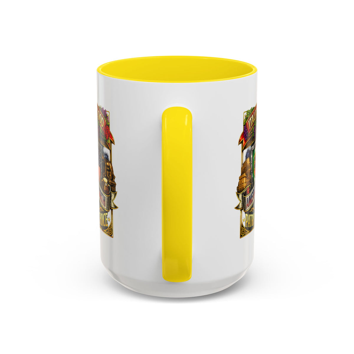 Italian by Blood American by Birth "Patriot by Choice" Accent Coffee Mug (11/15oz)