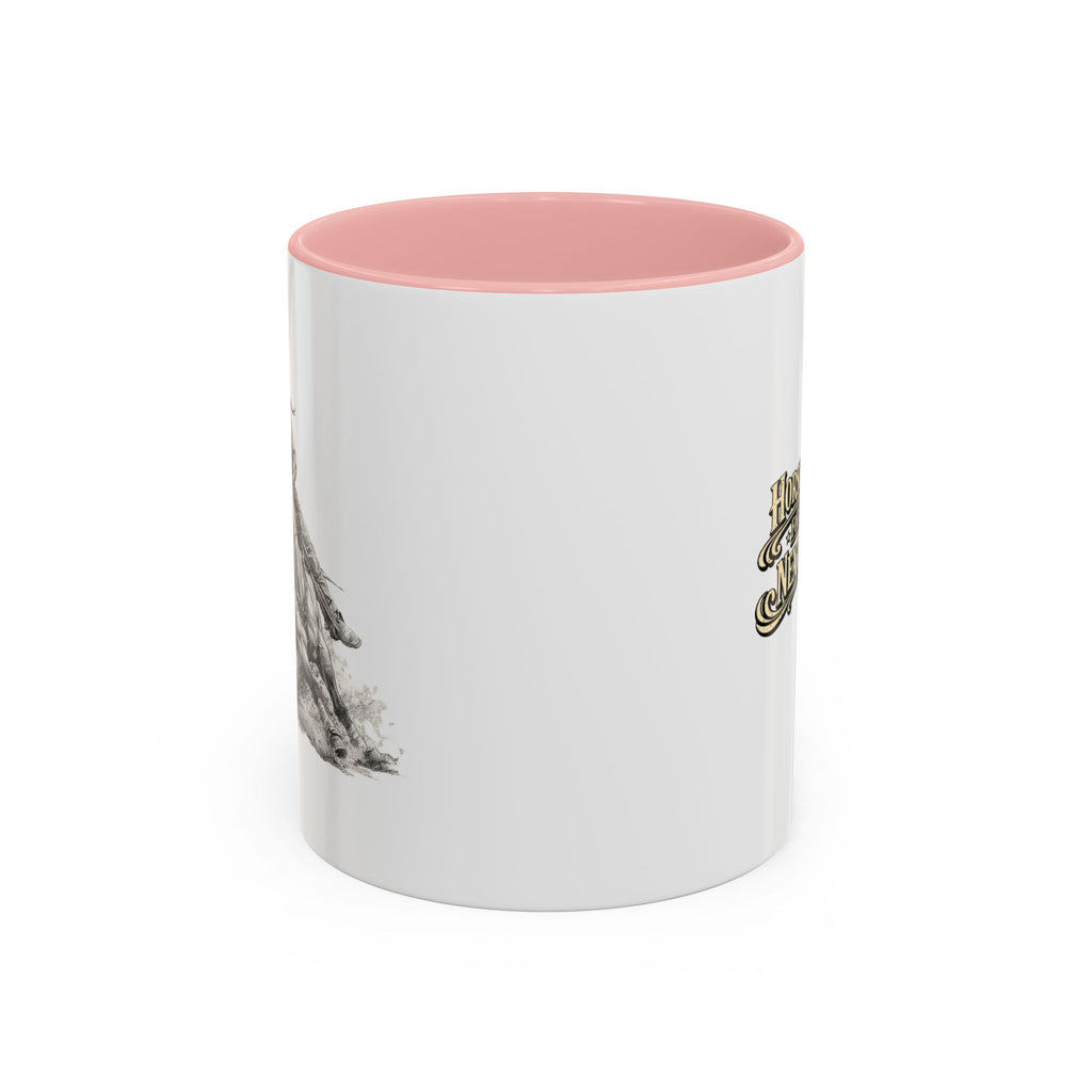 Barrel Racing Coffee Mug — "Horse and Rider Focused on the Next Barrel"