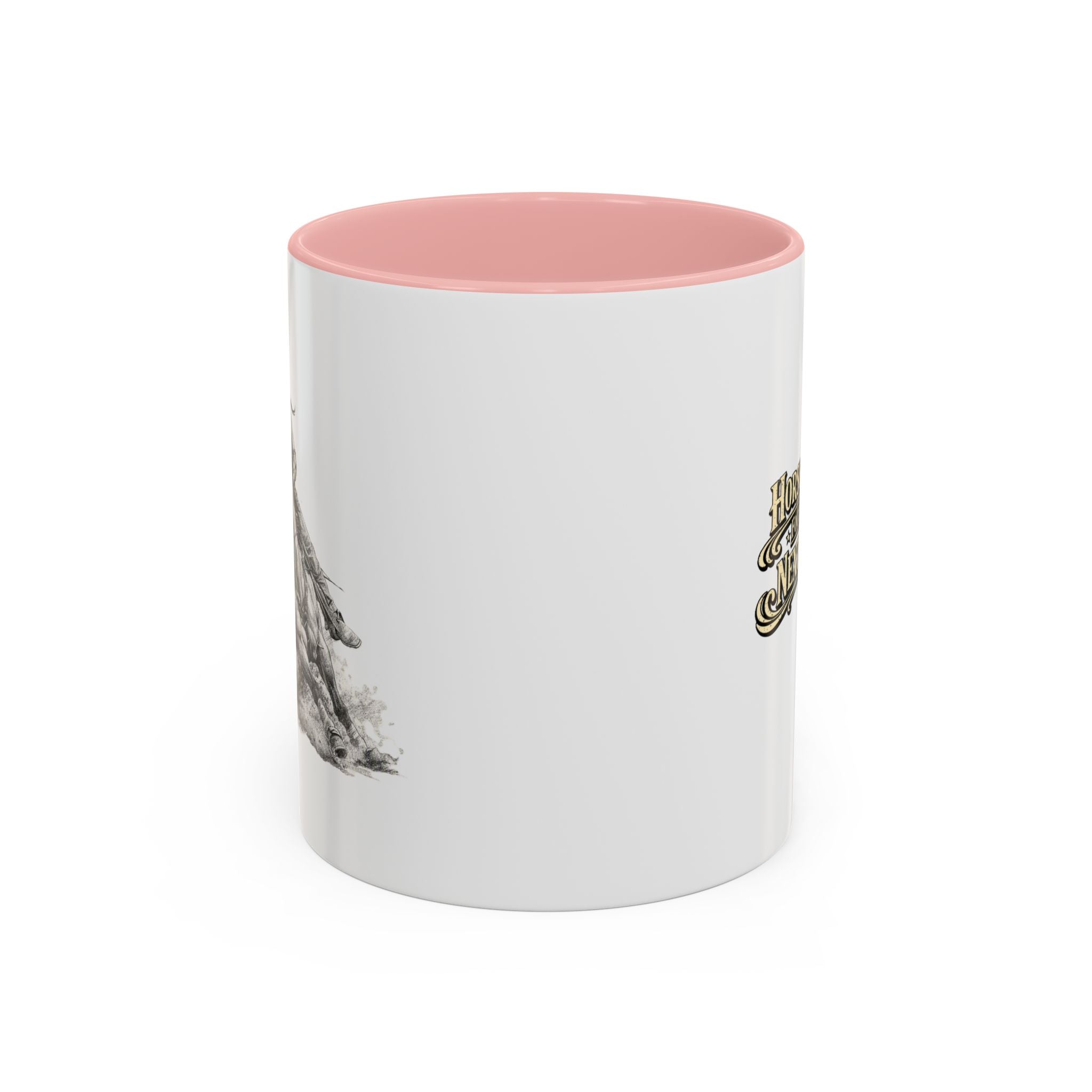 Barrel Racing Coffee Mug — "Horse and Rider Focused on the Next Barrel"
