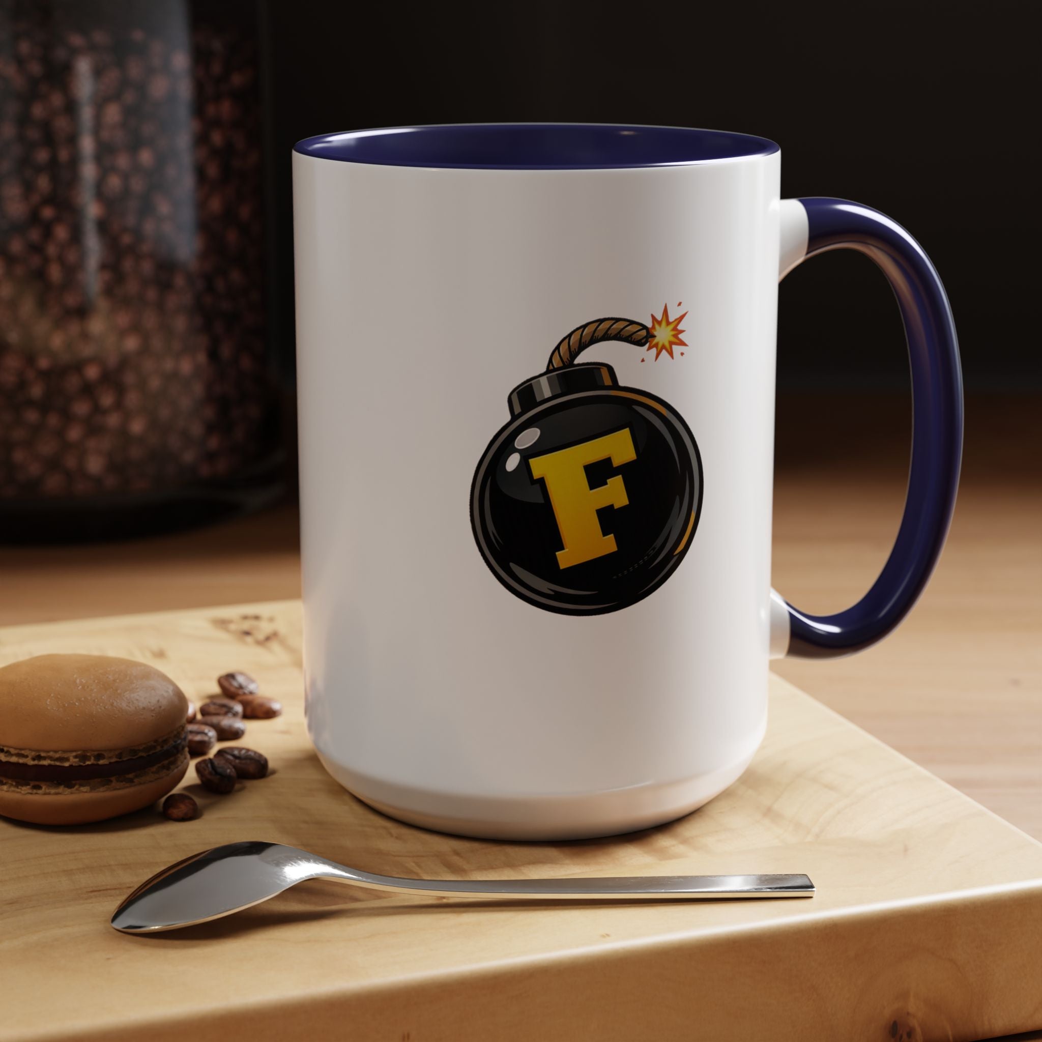 Funny "F" Bomb Accent Coffee Mug – 11oz/15oz Ceramic