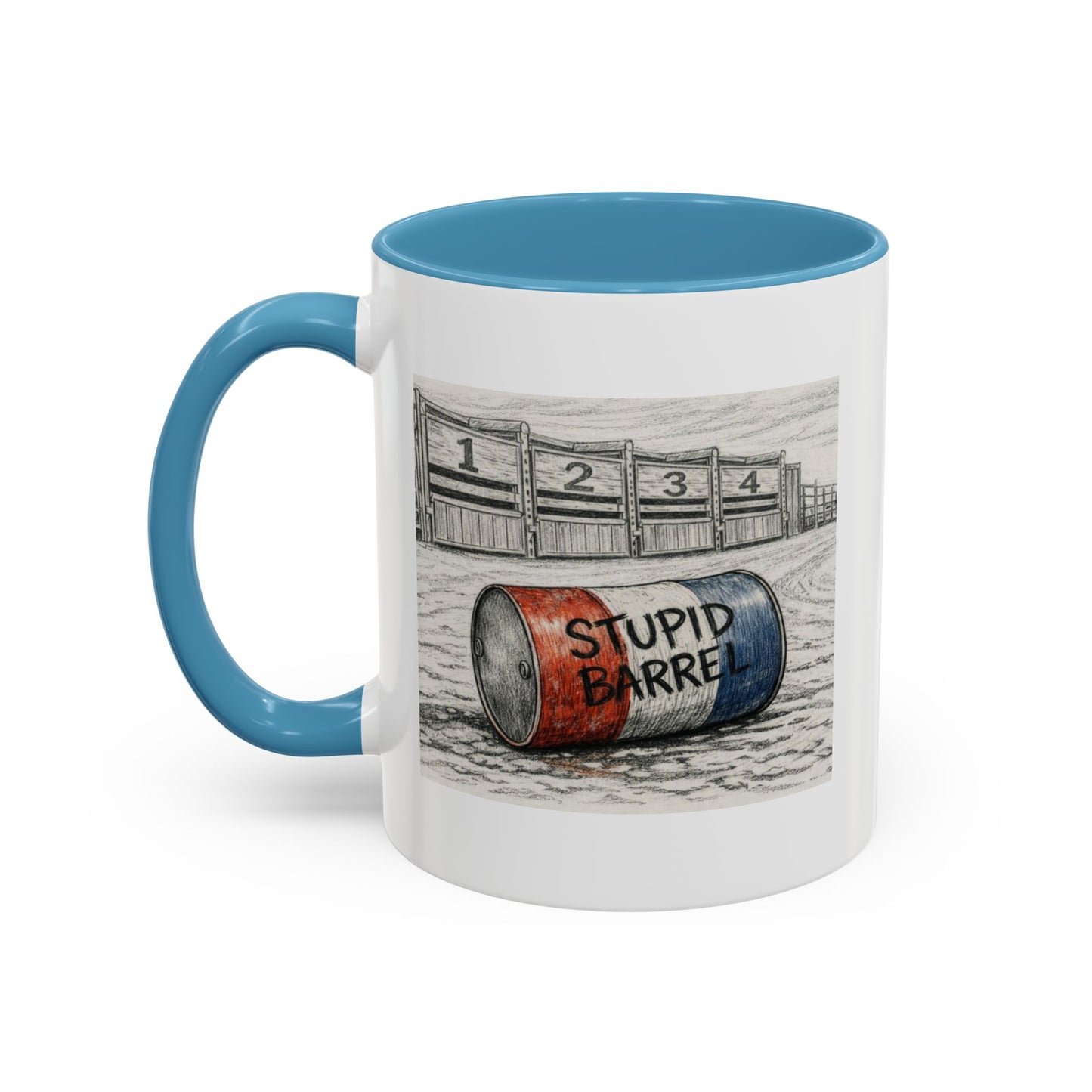 Out of the Money Barrel Racing Coffee Mug — Rodeo Cowgirl Accent Mug (11/15 oz)