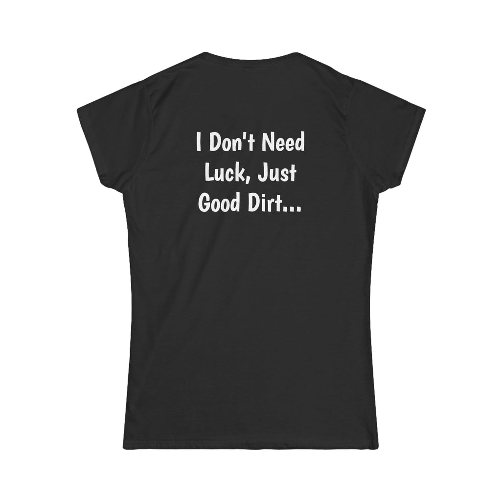 "Stupid Barrel" Women's White Soft style Tee — Classic Everyday Crewneck T-Shirt