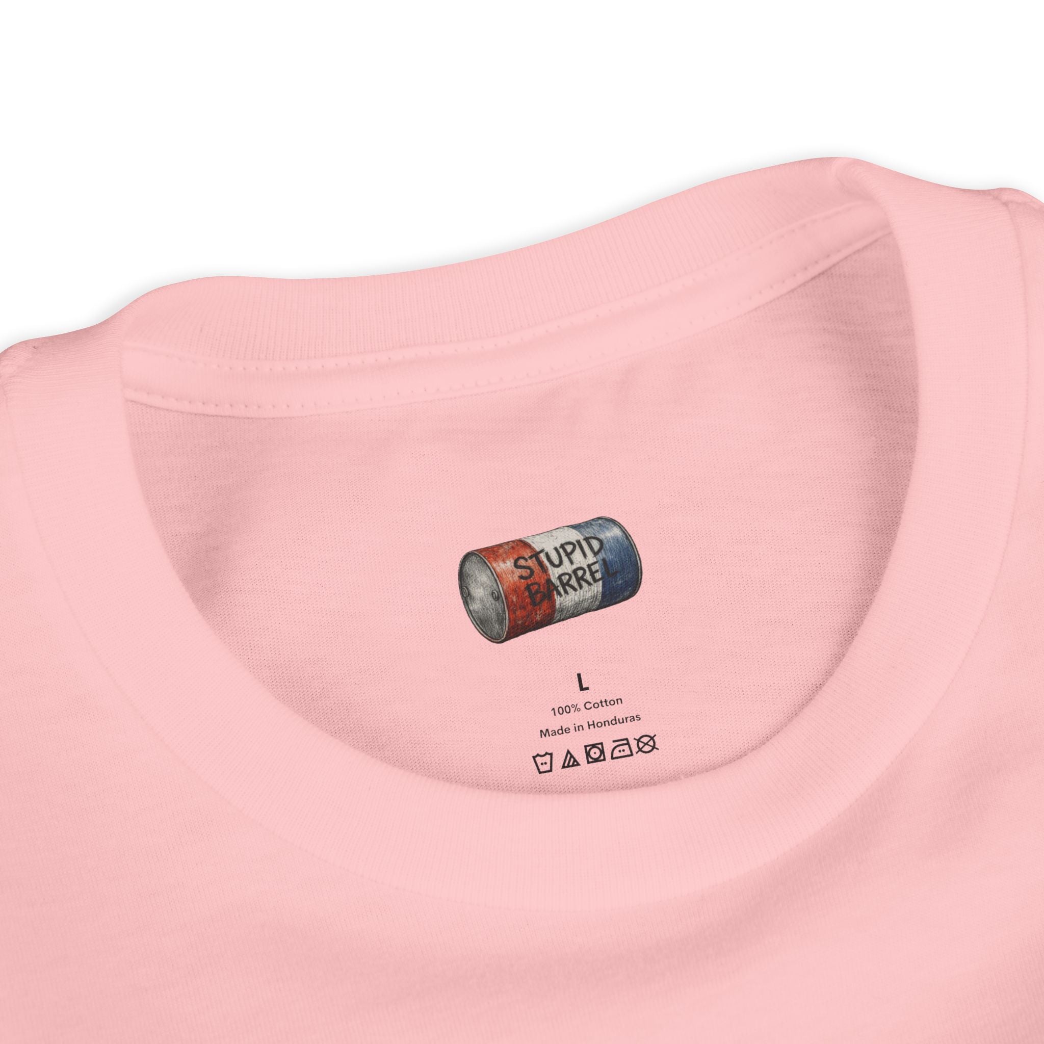 Youth Tee — Rodeo Cowgirl with Patriotic Barrel Graphic
