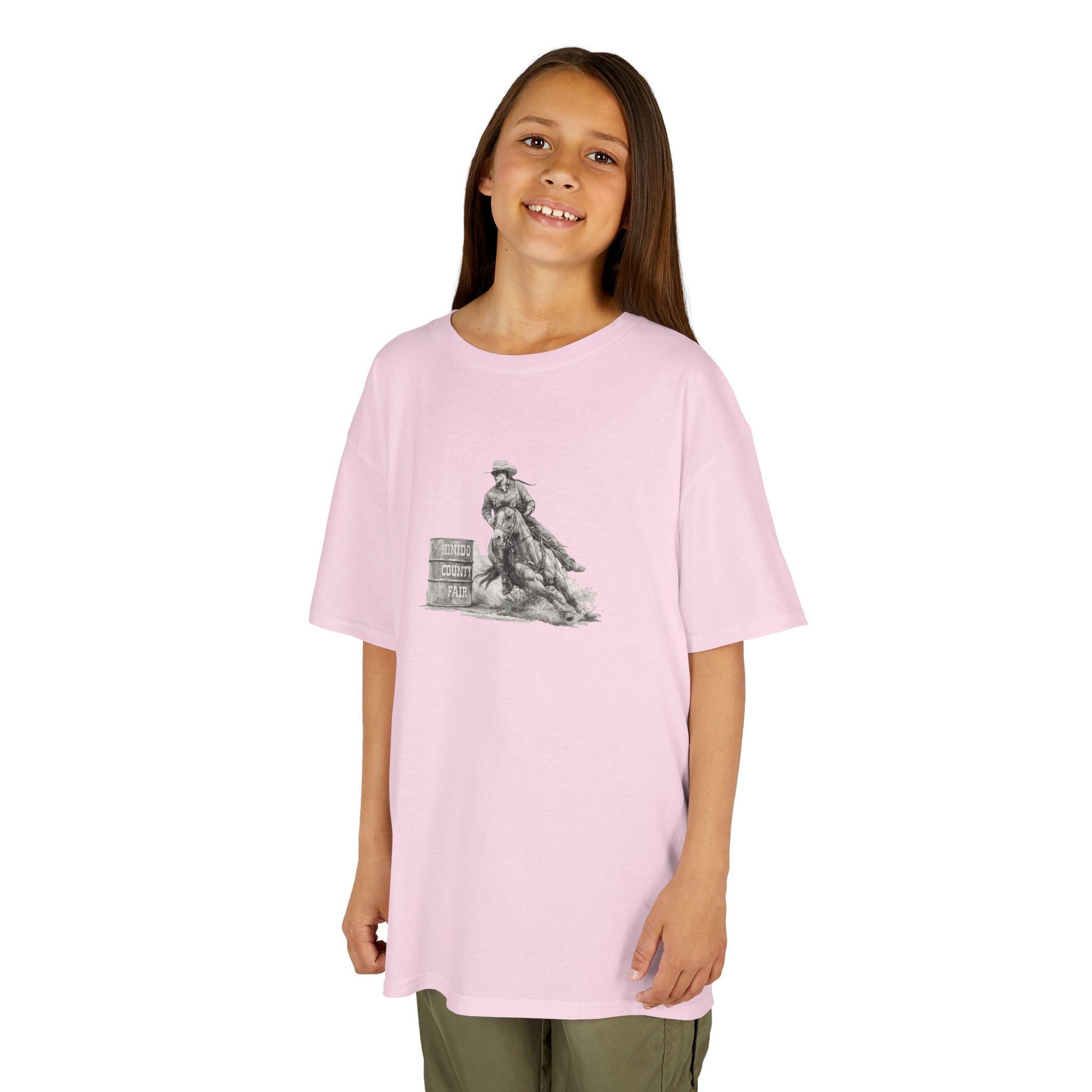 Kids T-Shirt — 'Always Keep Your Eye On the Next Barrel' Cowgirl Graphic