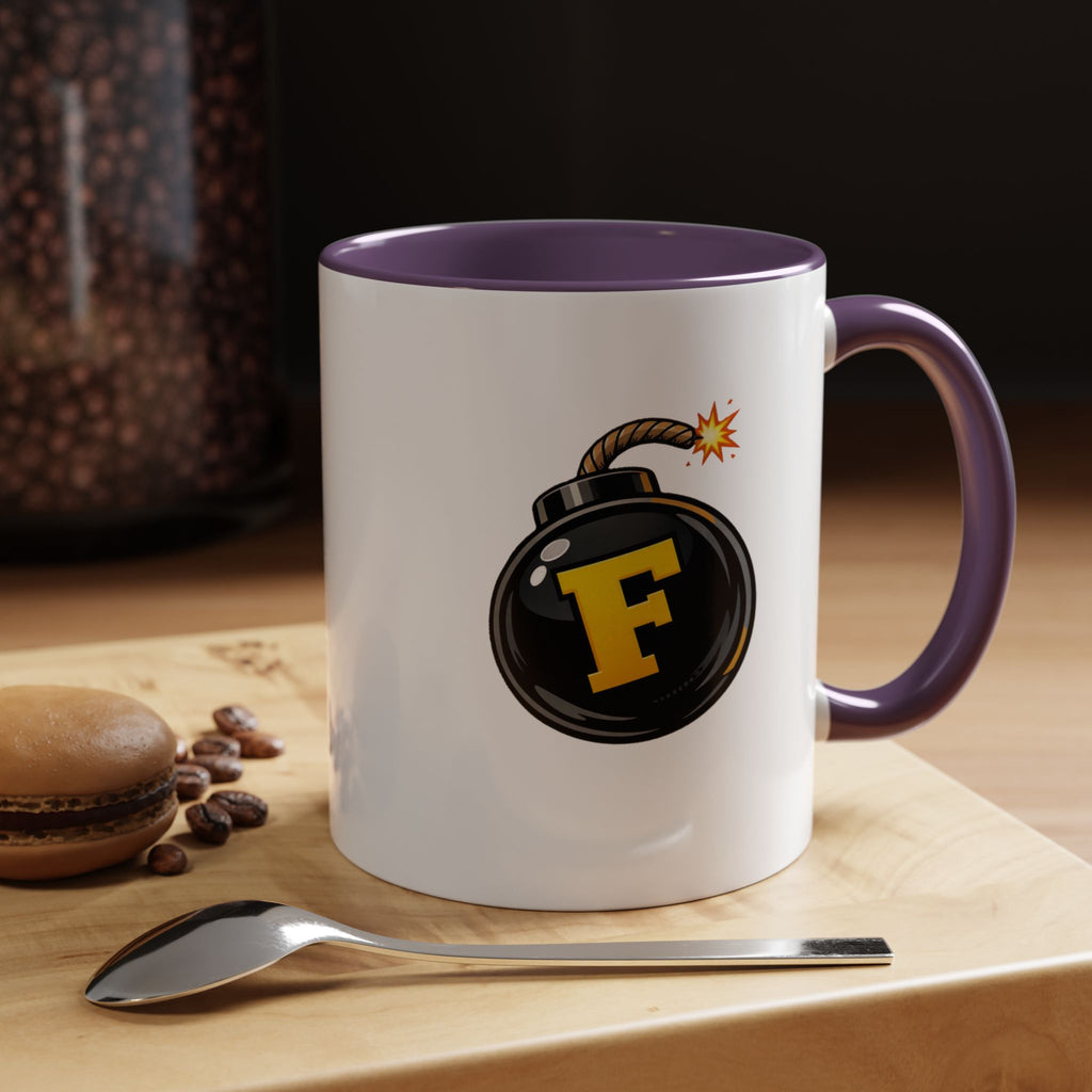 Funny "F" Bomb Accent Coffee Mug – 11oz/15oz Ceramic